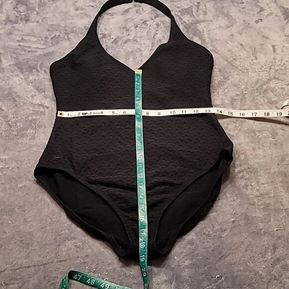 Speedo Other - 0173. EUC ~ VINTAGE ~ Halterneck Rockabilly 🎲 Speedo ~ 16 ~ Black